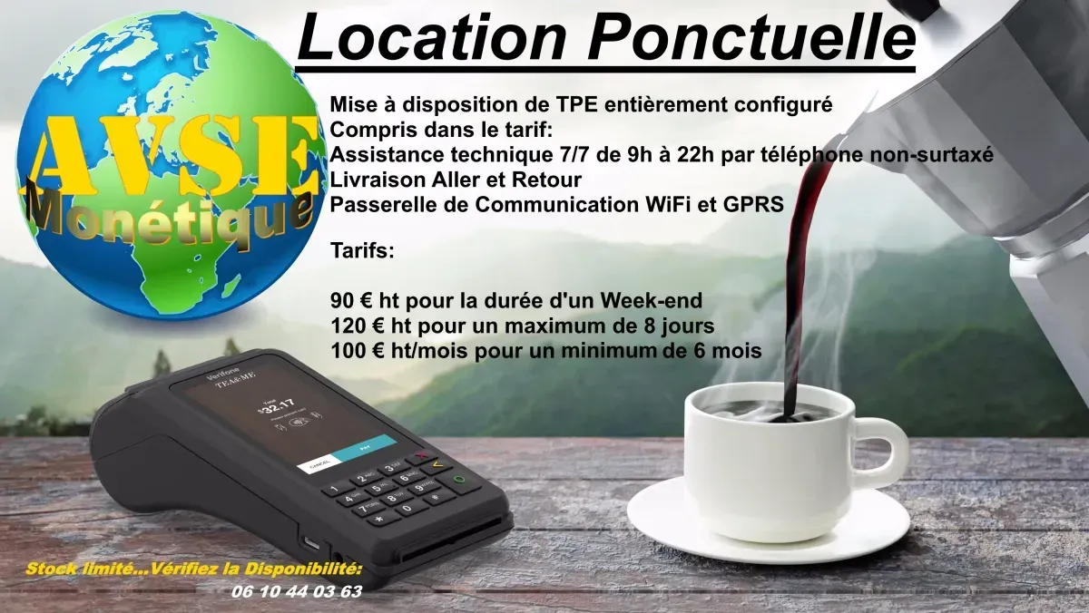 Location ponctuelle de TPE — événements, marchés, saisons